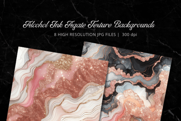 Alcohol Ink Agate Glitter Backgrounds: Add a Touch of Sparkle to Your Next Project