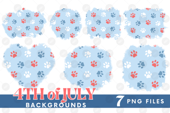 Celebrate Independence Day: American 4th of July Cat Dog Backgrounds