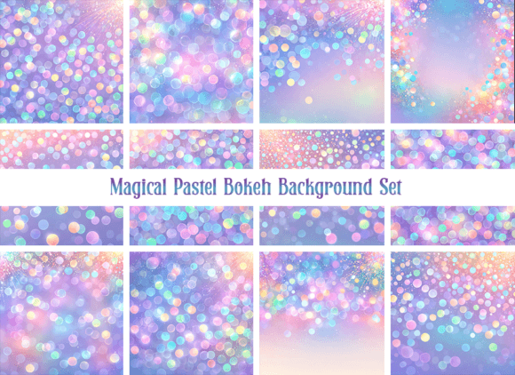 Elevate Your Designs with Pretty Magical Pastel Bokeh Backgrounds