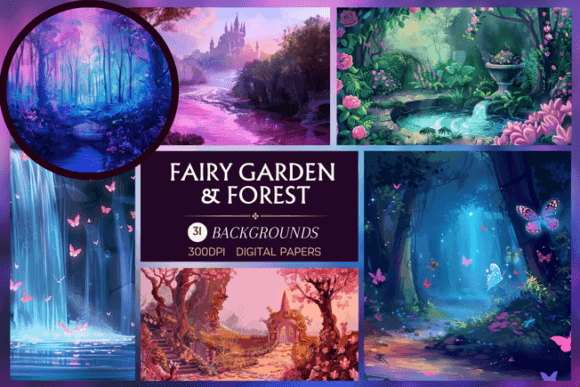 Enchanting Fairy Garden & Forest Backgrounds for Creators