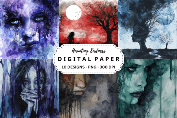 Exploring the Ethereal World of Fantasy Haunting Sadness Backgrounds