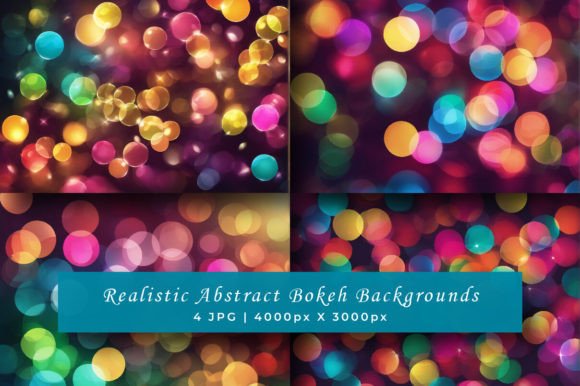 Realistic Abstract Bokeh Backgrounds: Elevate Your Visual Projects