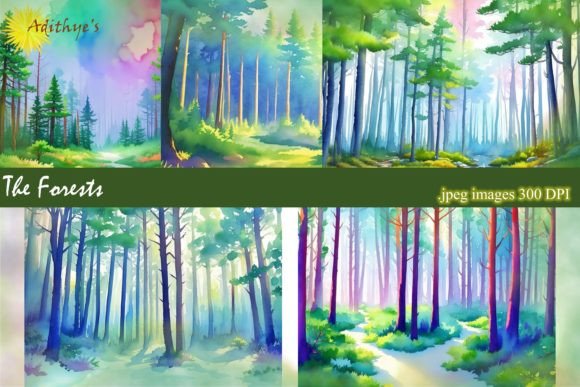 The Forests - Backgrounds: Deep Green Textures for Modern Design