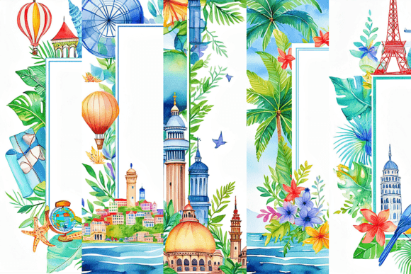 Travel Theme Frame Backgrounds: Fuel Your Wanderlust Creatively
