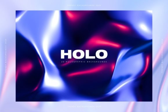 Trendy Abstract Holographic Backgrounds: Elevate Your Digital Projects