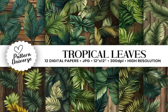 Tropical Elegance Meets Natural Texture
