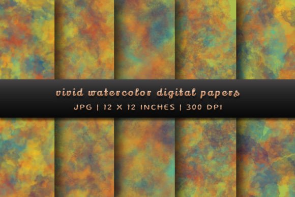 Unleash Vibrant Creativity with Vivid Watercolor Backgrounds