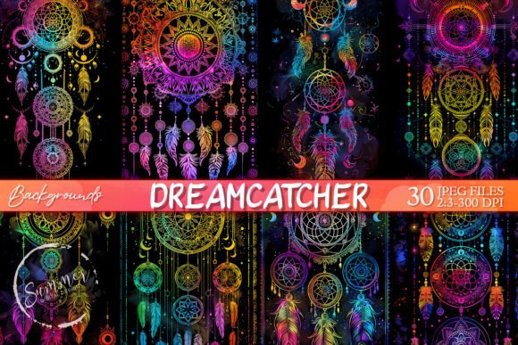 Unleash Your Creative Vision with Rainbow Dreamcatcher Backgrounds