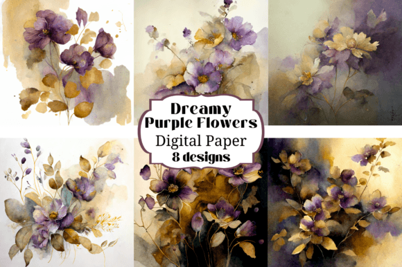 Unlock Creative Potential with Dreamy Floral Purple Flower Backgrounds